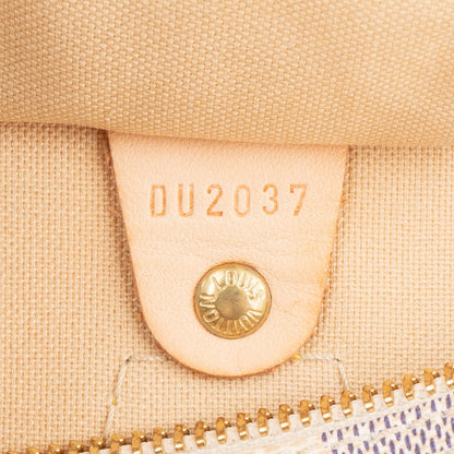 Louis Vuitton Monogram Damier Azur Speedy 30 Handbag