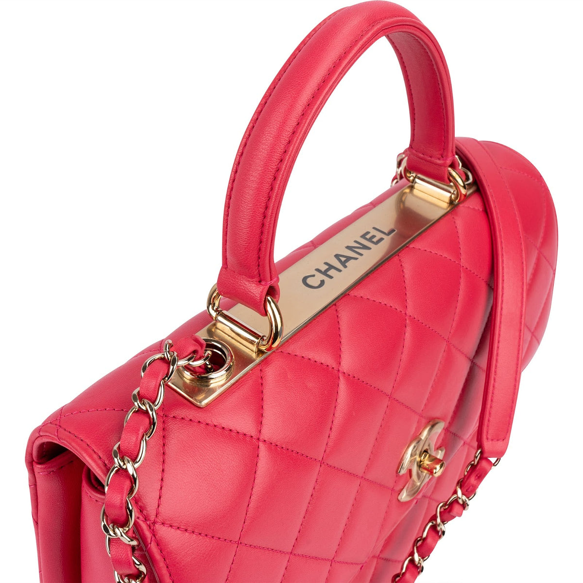 Chanel Quilted Lambskin Trendy CC Top Handle Handbag