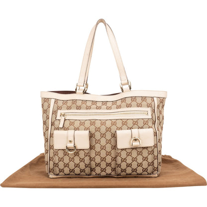 Gucci Monogram GG Canvas Abbey Shoulder Bag