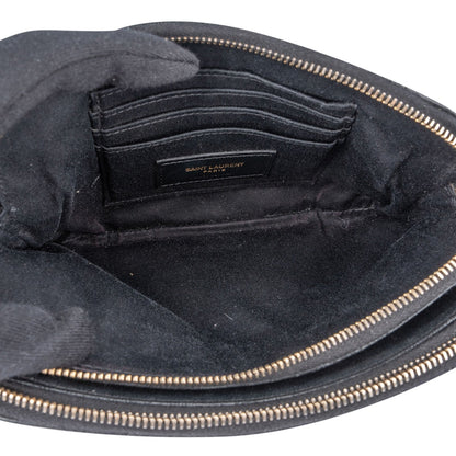 Saint Laurent Black Quilted Leather Becky Crossbody Bag