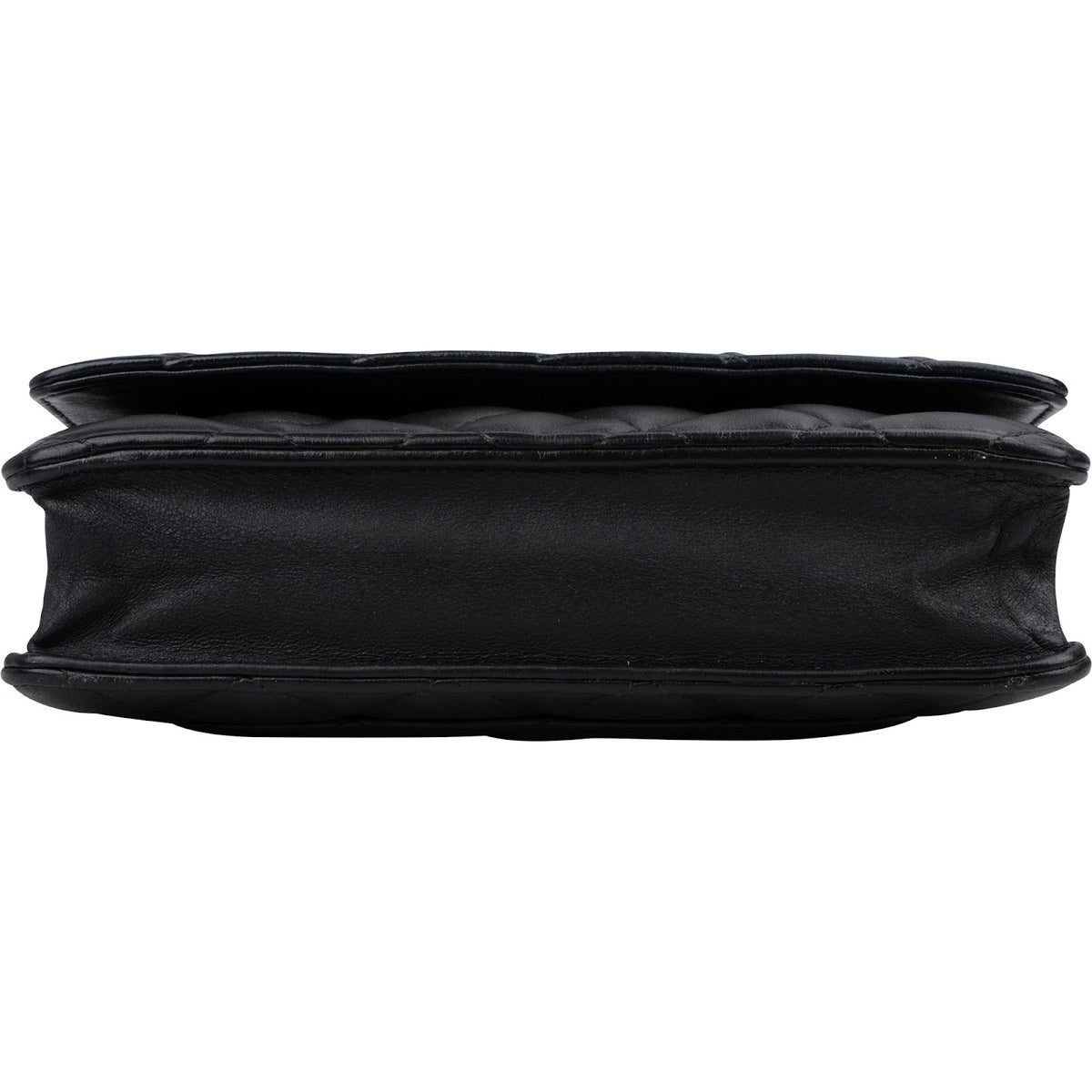 Chanel Quilted Lambskin Palladium Wallet On Chain Crossbody Bag