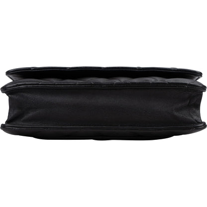 Chanel Quilted Lambskin Palladium Wallet On Chain Crossbody Bag