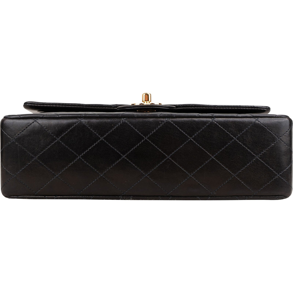 Chanel Quilted Lambskin 24K Gold Medium Double Flap Shoulder Bag