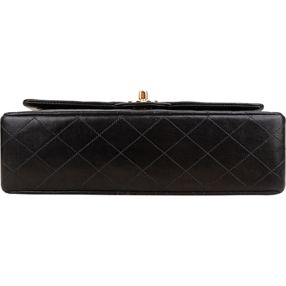 Chanel Quilted Lambskin 24K Gold Medium Double Flap Shoulder Bag