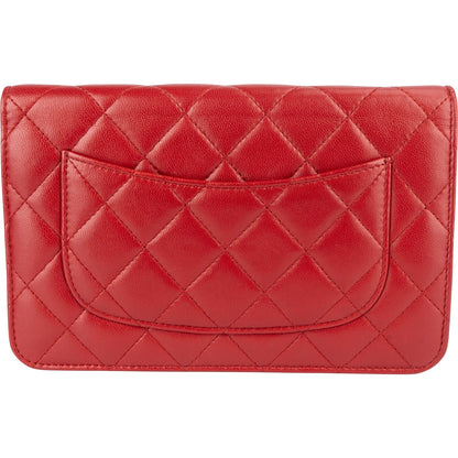 Chanel Quilted Lambskin Wallet on Chain Crossbody Bag