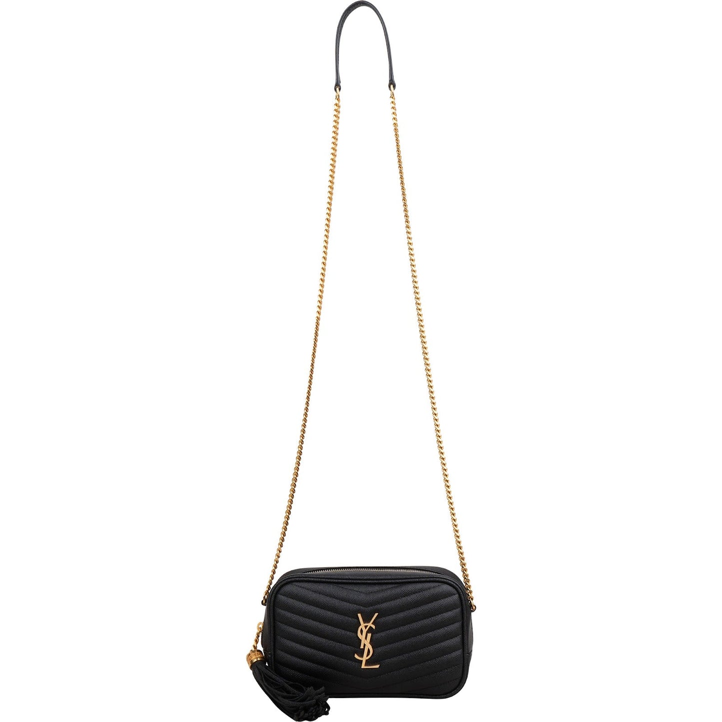 Saint Laurent Quilted Leather Lou Camera Crossbody Bag