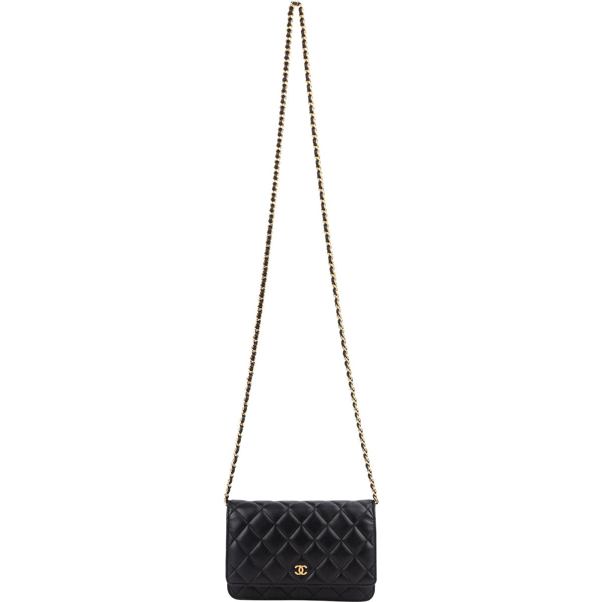 Chanel Quilted Lambskin Wallet On Chain Crossbody Bag
