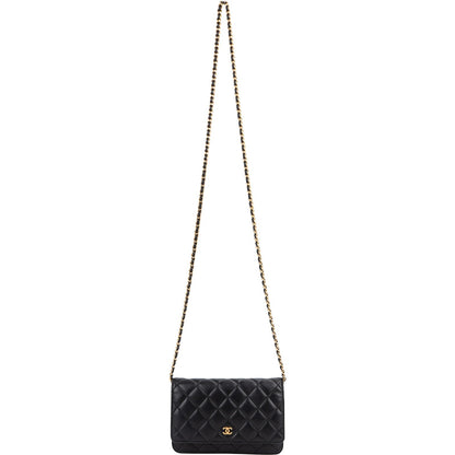 Chanel Quilted Lambskin Wallet On Chain Crossbody Bag