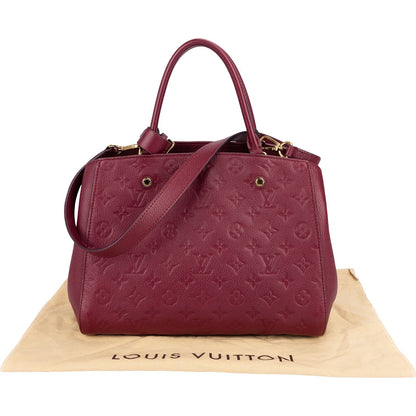 Louis Vuitton Leather Monogram Empreinte Montaigne MM Handbag