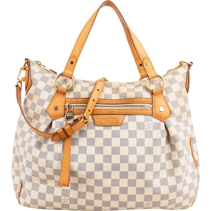 Louis Vuitton Monogram Damier Azur Evora MM Handbag