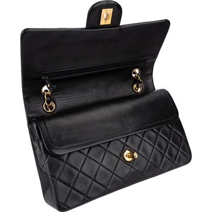 Chanel Quilted Lambskin 24K Gold Medium Double Flap Shoulder Bag