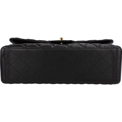 Chanel Quilted Lambskin Maxi Double Flap Crossbody Bag