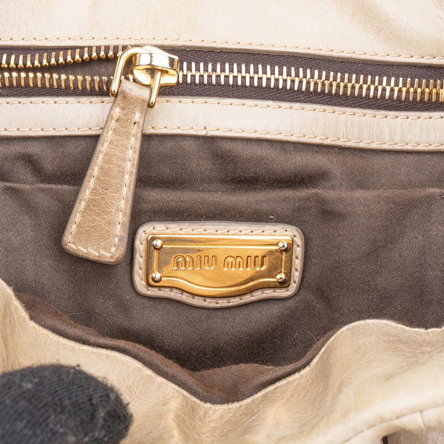 Miu Miu Matelassé Nappa Leather City Handbag