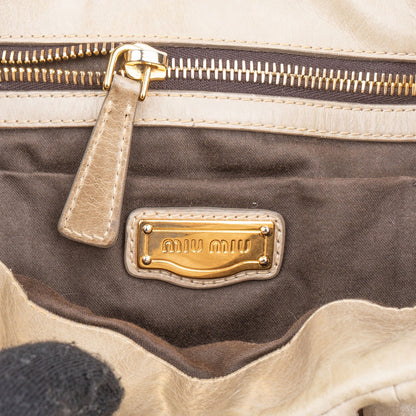 Miu Miu Matelassé Nappa Leather City Handbag