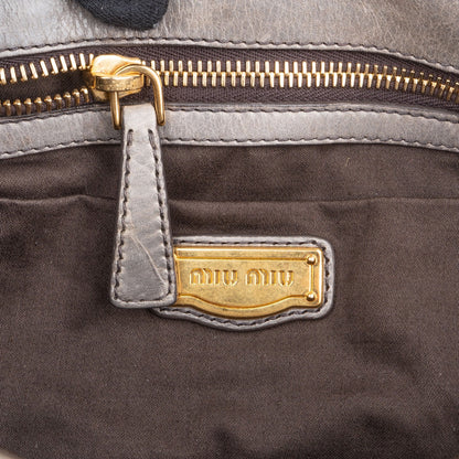Miu Miu Matelassé Leather City Handbag
