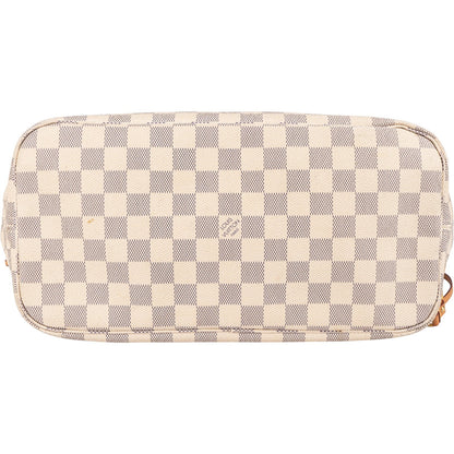 Louis Vuitton Monogram Damier Azur Canvas Neverfull MM Shoulder Bag