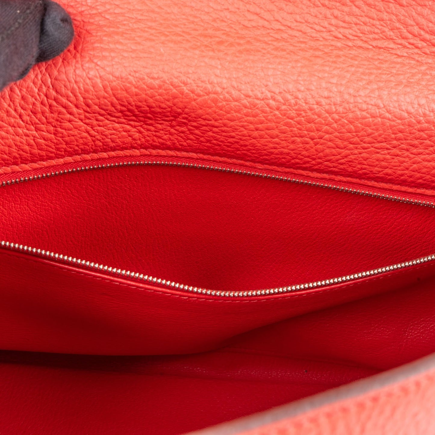 Hermès Grained Togo Leather Palladium Kelly Retourne 32 Handbag
