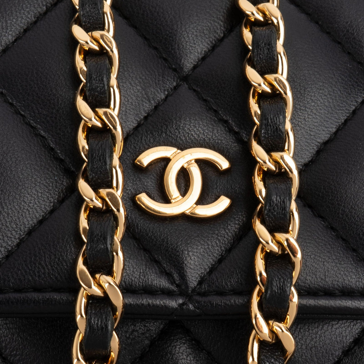 Chanel Quilted Lambskin Wallet On Chain Crossbody Bag