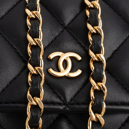 Chanel Quilted Lambskin Wallet On Chain Crossbody Bag