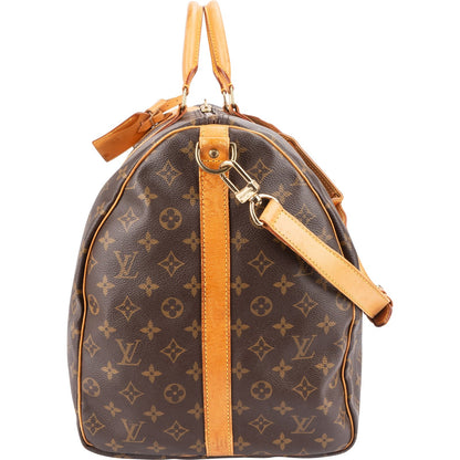 Louis Vuitton Monogram Canvas Keepall 60 Bandoulière Travel Bag