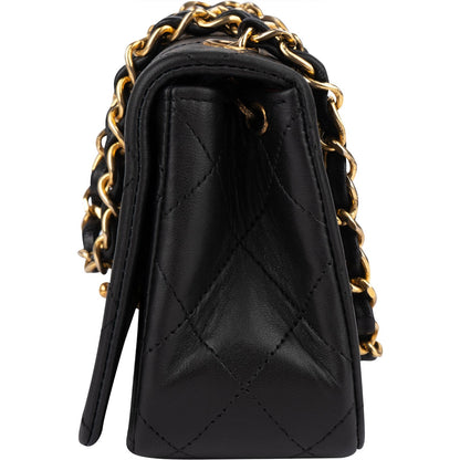 Chanel Quilted Lambskin 24K Gold Single Flap Crossbody Bag