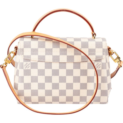 Louis Vuitton Monogram Damier Azur Canvas Crossette Handbag