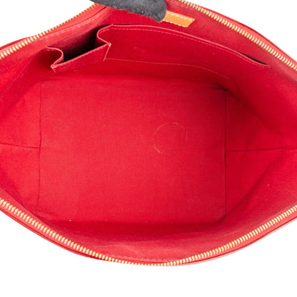 Louis Vuitton Rouge Vernis Monogram Bellevue MM Handbag