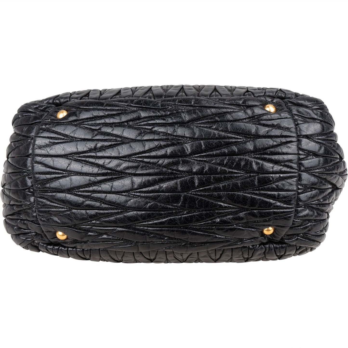 Miu Miu Matelassé Nappa Leather Bauletto Handbag