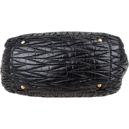 Miu Miu Matelassé Nappa Leather Bauletto Handbag
