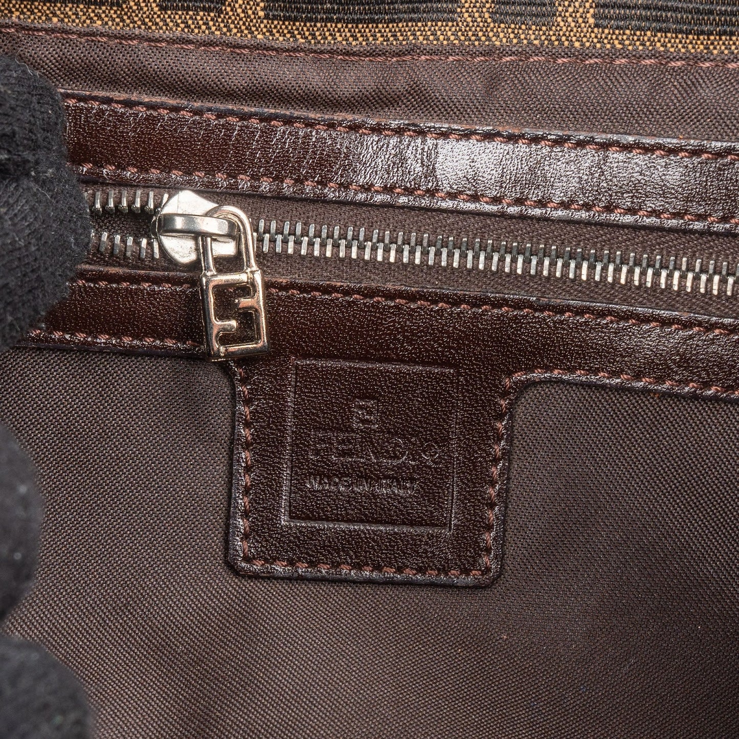 Fendi Monogram FF Baguette Shoulder Bag