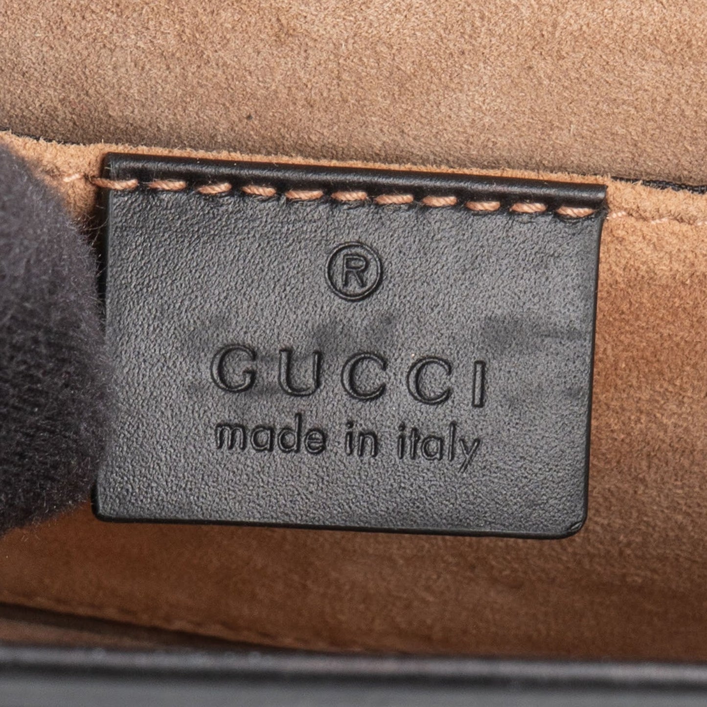 Gucci Black Leather Sylvie Sherry Line Handbag