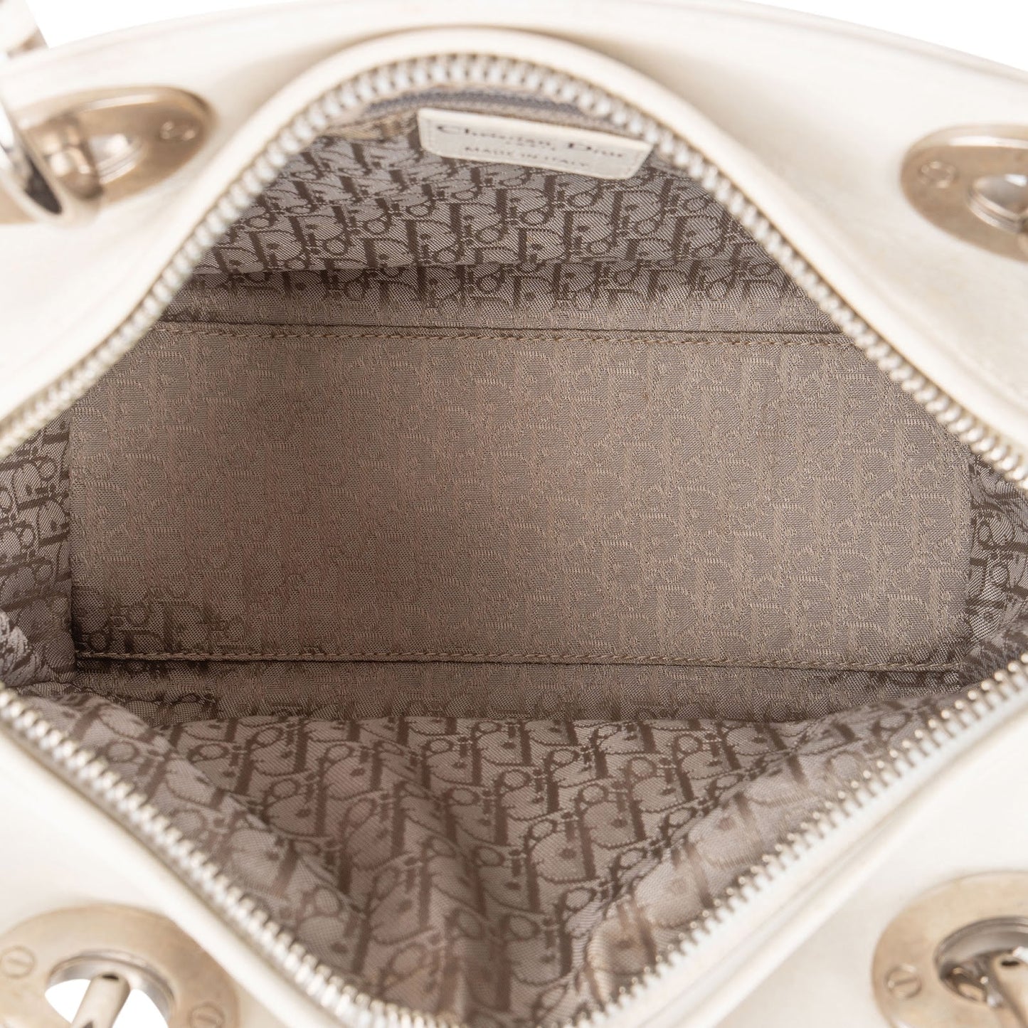 Christian Dior Woven Leather Lady Dior Handbag