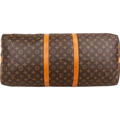 Louis Vuitton Monogram Canvas Keepall 60 Bandoulière Travel Bag