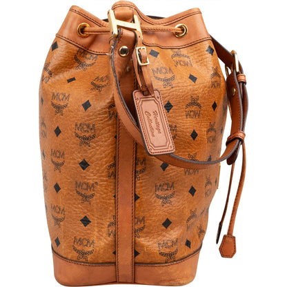 MCM Monogram Visetos Drawstring Crossbody Bag