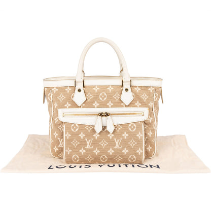 Louis Vuitton Denim Monogram Cabas Sabbia MM Handbag