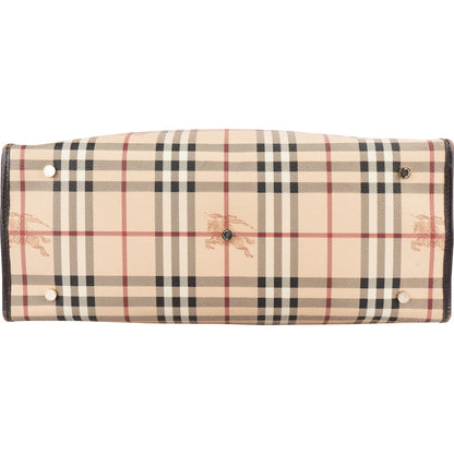 Burberry Haymarket Check Tote Shoulder Bag