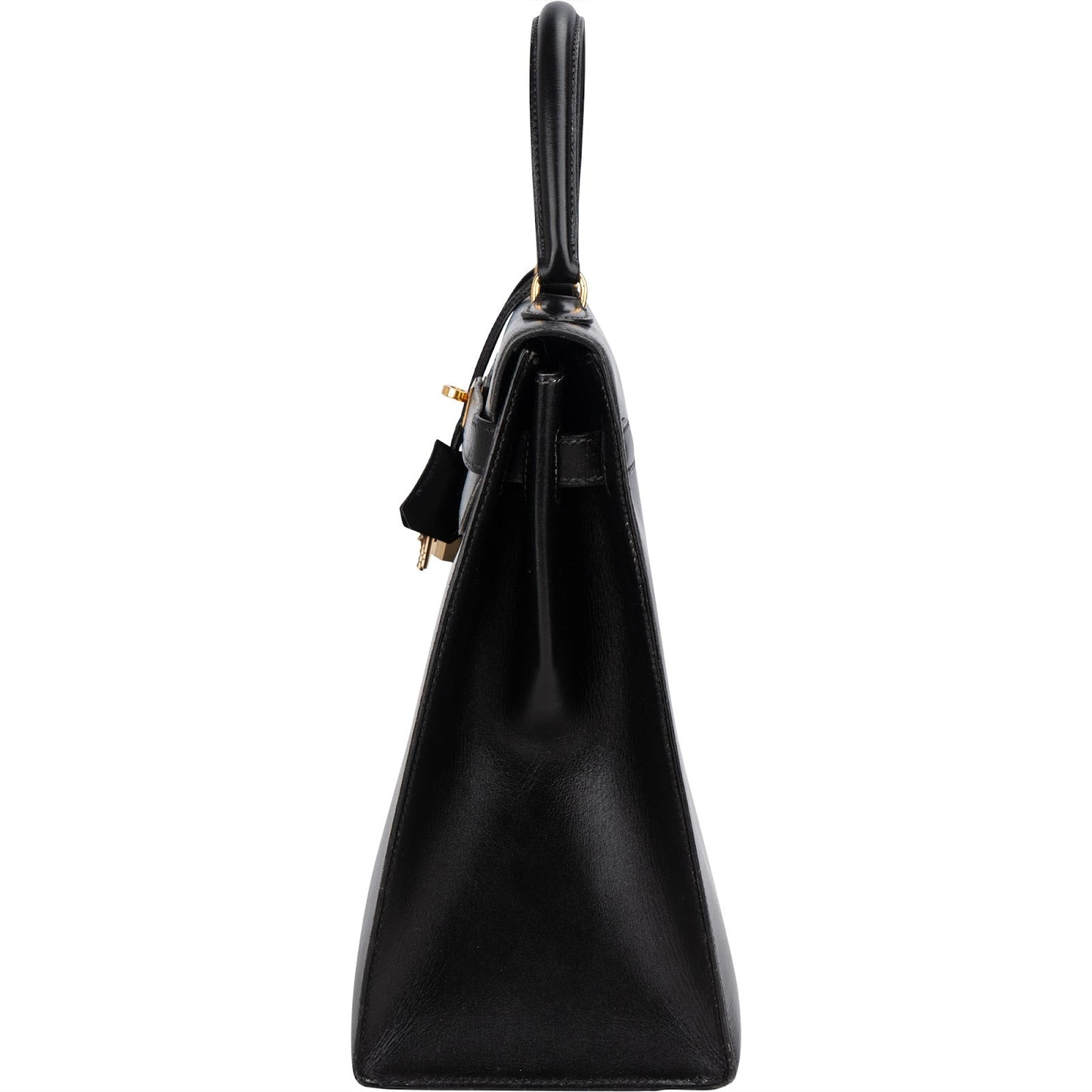Hermès Noir Boxcalf Kelly 35 Sellier Handbag