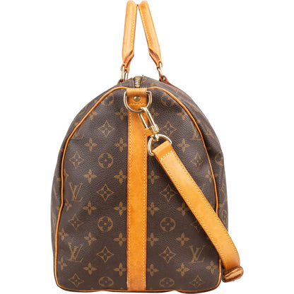 Louis Vuitton Monogram Canvas Keepall 50 Bandoulière Travel Bag