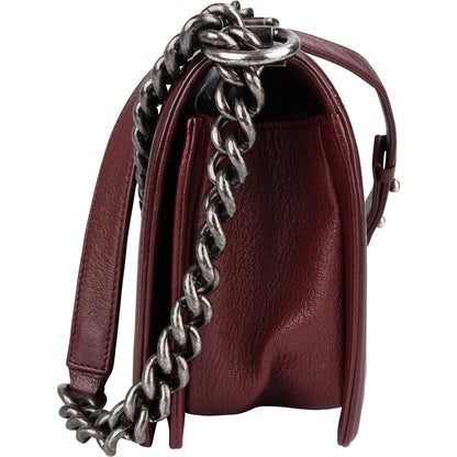 Chanel Quilted Calfskin Medium Boy Single Flap Crossbody Bag