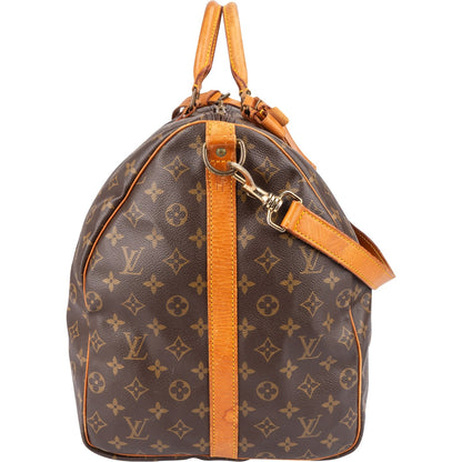 Louis Vuitton Monogram Canvas Keepall 60 Bandoulière Travel Bag