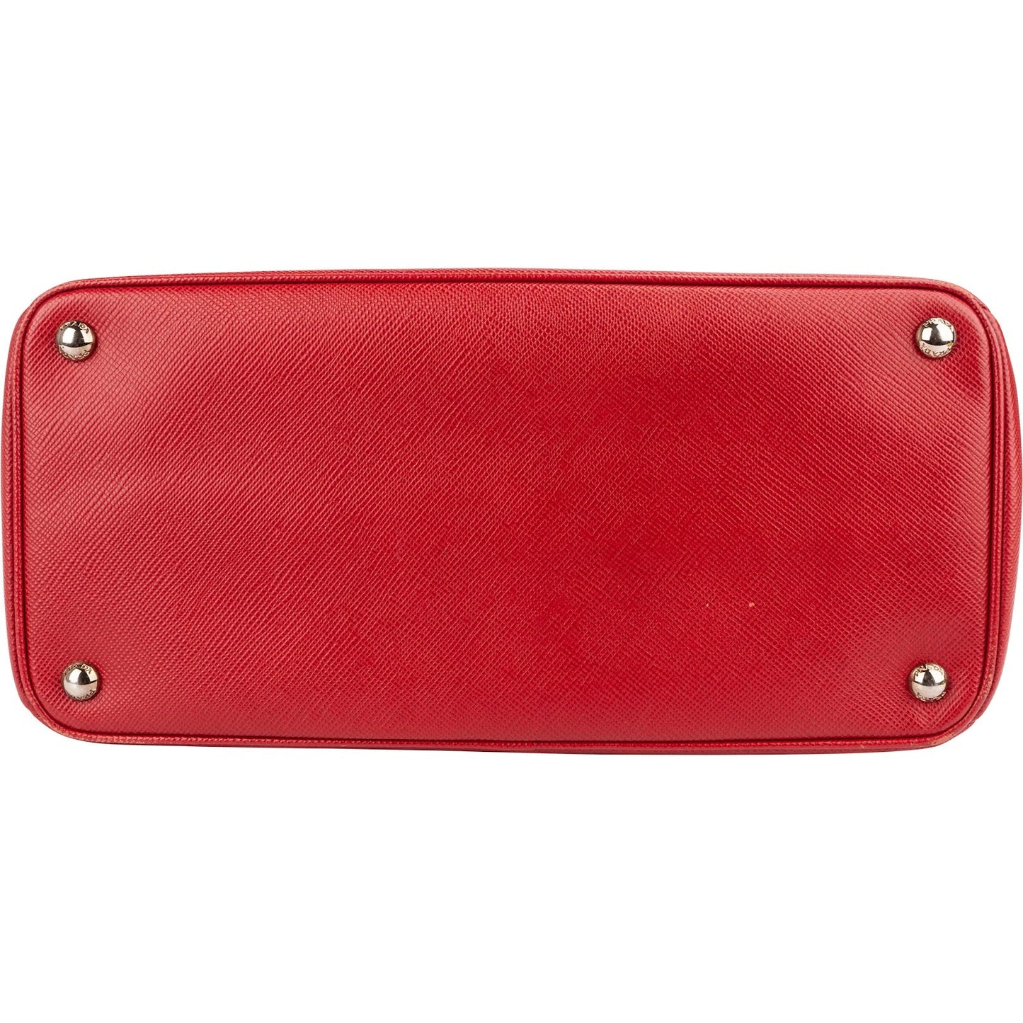 Prada Red Saffiano Leather Double Handbag