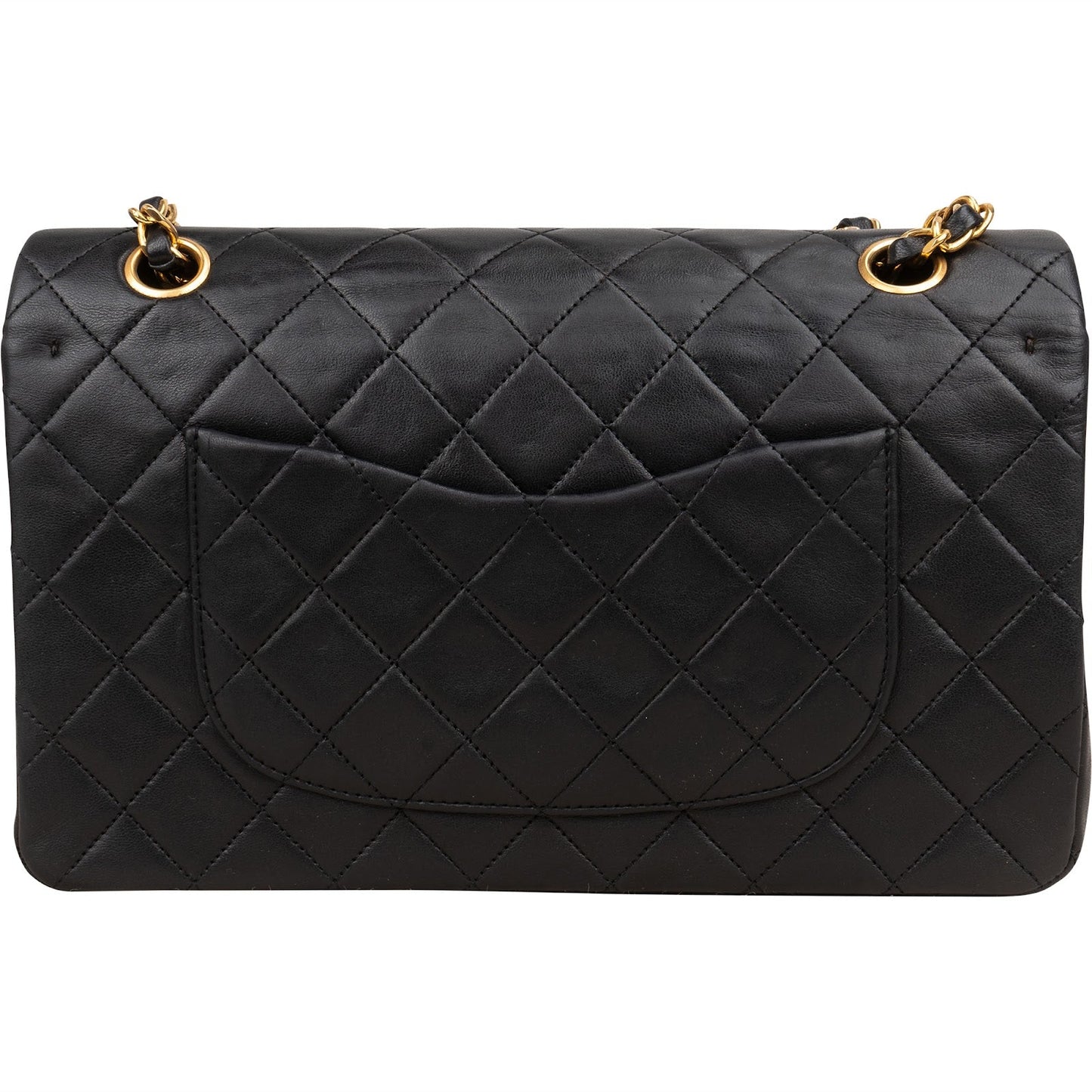 Chanel Quilted Lambskin 24K Gold Medium Double Flap Shoulder Bag