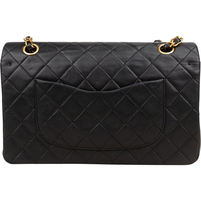 Chanel Quilted Lambskin 24K Gold Medium Double Flap Shoulder Bag