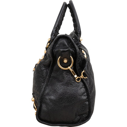 Balenciaga Black Leather Classic City Handbag