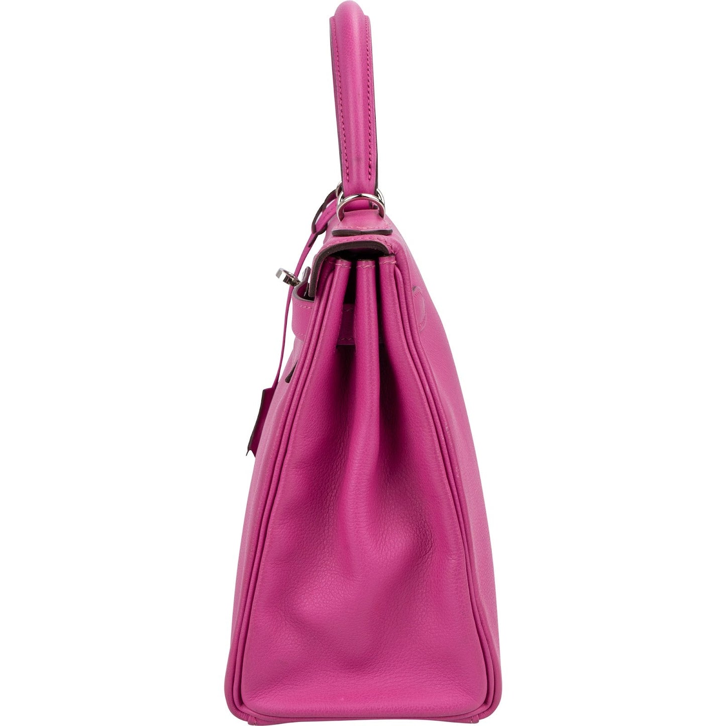 Hermès Pink Chevre Leather Palladium Kelly 28 Handbag