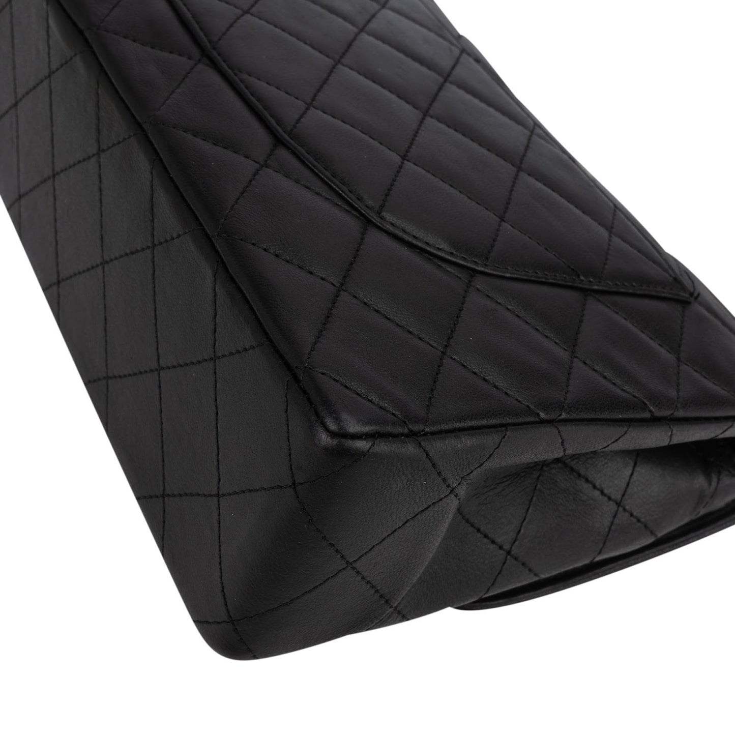 Chanel Quilted Lambskin 24K Gold Double Flap Shoulder Bag