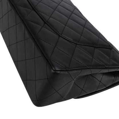 Chanel Quilted Lambskin 24K Gold Double Flap Shoulder Bag