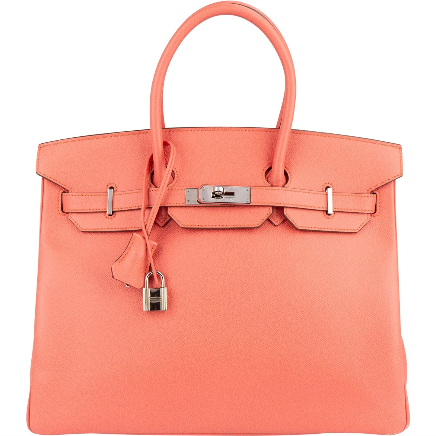 Hermès Flamingo Epsom Leather Birkin 35 Handbag