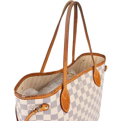 Louis Vuitton Monogram Damier Azur Canvas Neverfull PM Handbag
