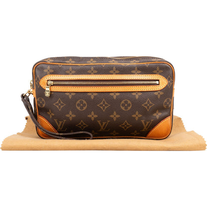 Louis Vuitton Canvas Monogram Marly Dragonne Clutch